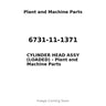 6731-11-1371 - CYLINDER HEAD ASSY (LOADED)