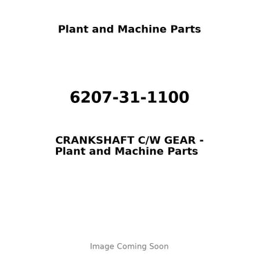 6207-31-1100 - CRANKSHAFT C/W GEAR