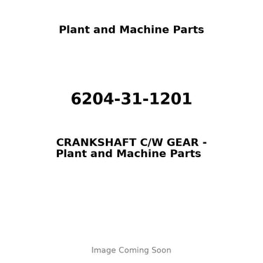 6204-31-1201 - CRANKSHAFT C/W GEAR