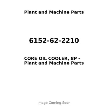 6152-62-2210 - CORE OIL COOLER, 8P