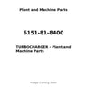 6151-81-8400 - TURBOCHARGER