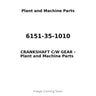 6151-35-1010 - CRANKSHAFT C/W GEAR