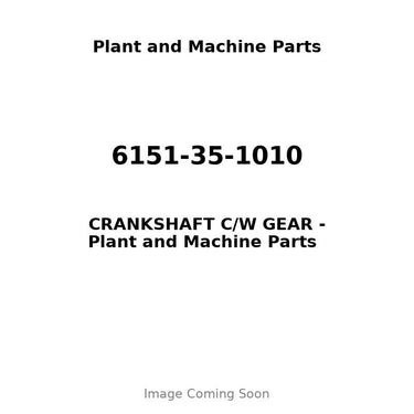 6151-35-1010 - CRANKSHAFT C/W GEAR