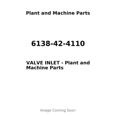 6138-42-4110 - VALVE INLET