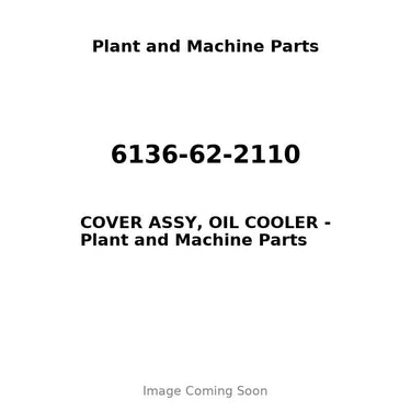 6136-62-2110 - COVER ASSY, OIL COOLER