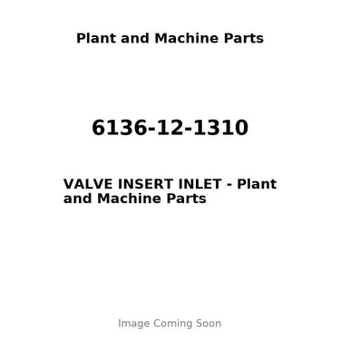 6136-12-1310 - VALVE INSERT INLET