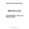 600-411-1151 - FILTER WATER