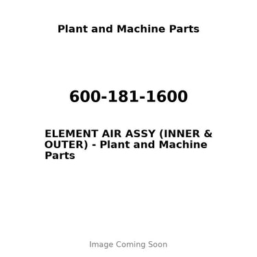 600-181-1600 - ELEMENT AIR ASSY (INNER & OUTER)