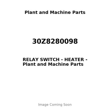 30Z8280098 - RELAY SWITCH - HEATER