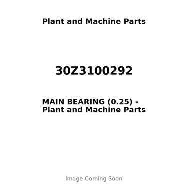 30Z3100292 - MAIN BEARING (0.25)
