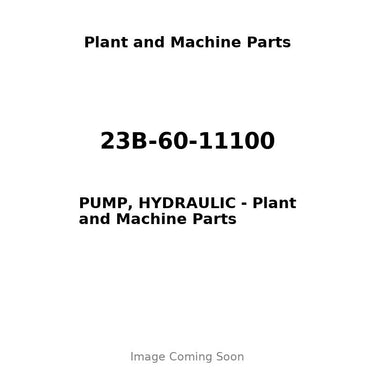23B-60-11100 - PUMP, HYDRAULIC