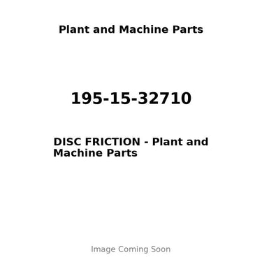 195-15-32710 - DISC FRICTION