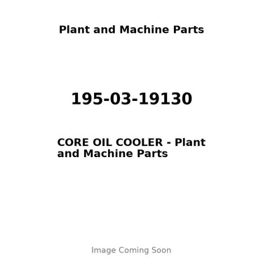 195-03-19130 - CORE OIL COOLER