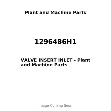 1296486H1 - VALVE INSERT INLET