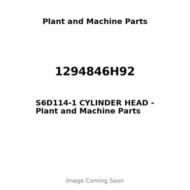 1294846H92 - S6D114-1 CYLINDER HEAD