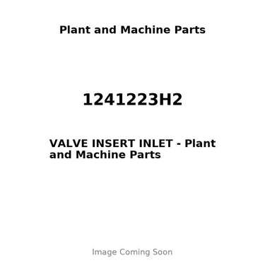 1241223H2 - VALVE INSERT INLET