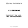 1240968H93 - CRANKSHAFT C/W GEAR
