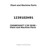 1239102H91 - CRANKSHAFT C/W GEAR