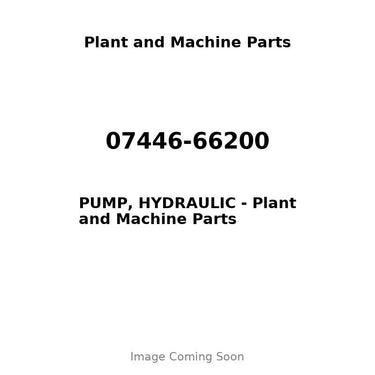 07446-66200 - PUMP, HYDRAULIC