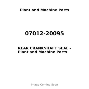 07012-20095 - REAR CRANKSHAFT SEAL