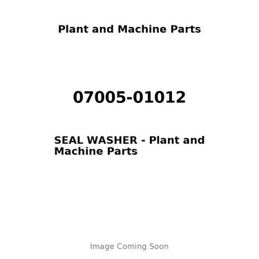 07005-01012 - SEAL WASHER