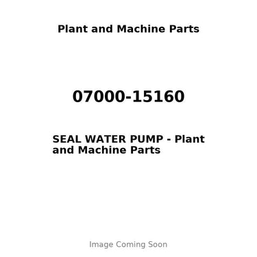 07000-15160 - SEAL WATER PUMP