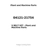 04121-21754 - V BELT SET