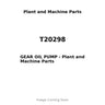 T20298 - GEAR OIL PUMP