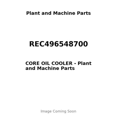 REC496548700 - CORE OIL COOLER