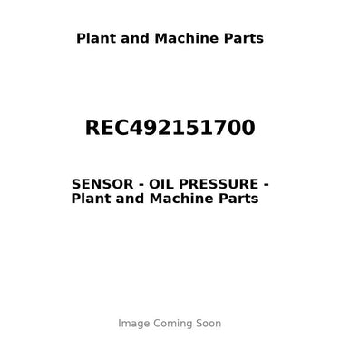 REC492151700 - SENSOR - OIL PRESSURE
