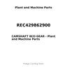 REC429862900 - CAMSHAFT W/O GEAR