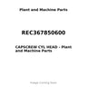 REC367850600 - CAPSCREW CYL HEAD