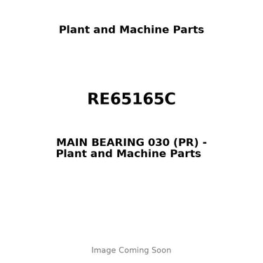 RE65165C - MAIN BEARING 030 (PR)