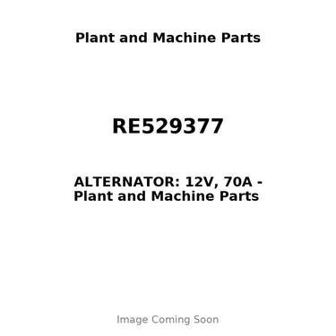 RE529377 - ALTERNATOR: 12V, 70A