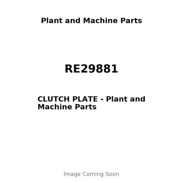 RE29881 - CLUTCH PLATE