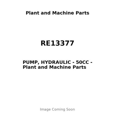 RE13377 - PUMP, HYDRAULIC - 50CC