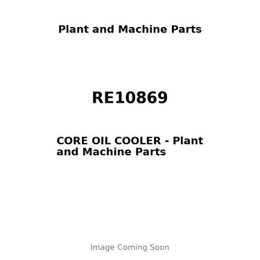 RE10869 - CORE OIL COOLER