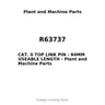 R63737 - CAT. 0 TOP LINK PIN - 94MM USEABLE LENGTH