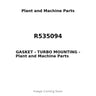 R535094 - GASKET - TURBO MOUNTING