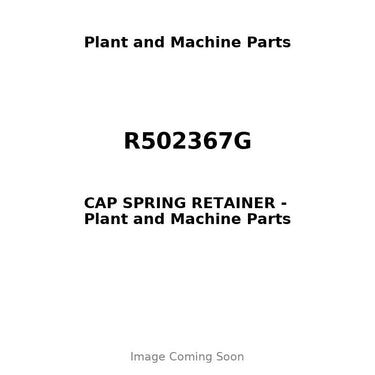 R502367G - CAP SPRING RETAINER