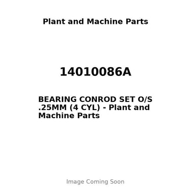 14010086A - BEARING CONROD SET O/S .25MM (4 CYL)