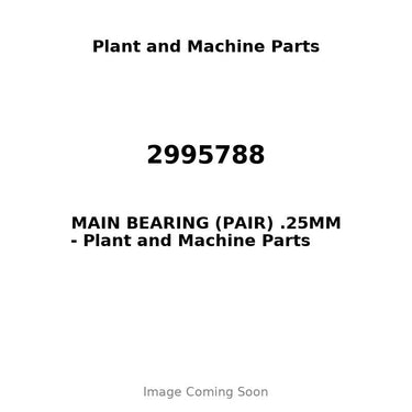 2995788 - MAIN BEARING (PAIR) .25MM