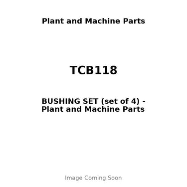 TCB118 - BUSHING SET (set of 4)