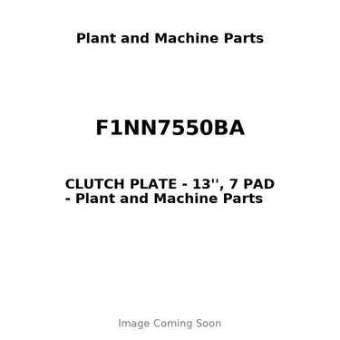 F1NN7550BA - CLUTCH PLATE - 13'', 7 PAD
