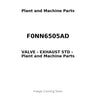 F0NN6505AD - VALVE - EXHAUST STD