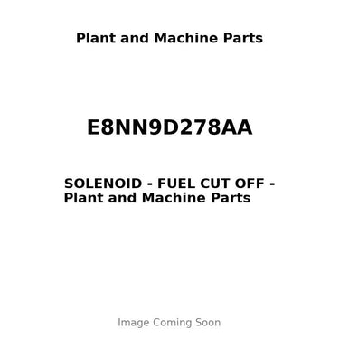 E8NN9D278AA - SOLENOID - FUEL CUT OFF