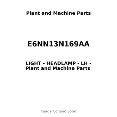 E6NN13N169AA - LIGHT - HEADLAMP - LH