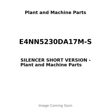 E4NN5230DA17M-S - SILENCER SHORT VERSION