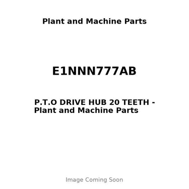 E1NNN777AB - P.T.O DRIVE HUB 20 TEETH