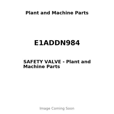 E1ADDN984 - SAFETY VALVE